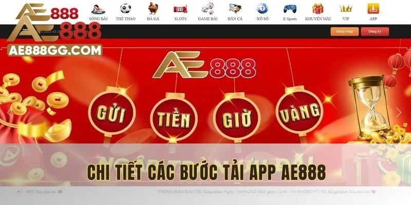 Chi tiết các bước tải app AE888